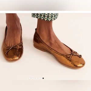 NWT Boden Kitty Flexi Sole Ballet Flats, Bronze, size 9